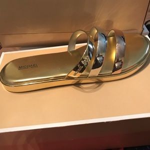 Michael Kors Metallic Flats